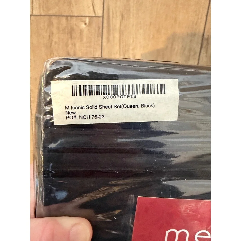 Mellanni Iconic Collection Queen Sheet Set 4 Piece Black Microfiber NCH 76-23